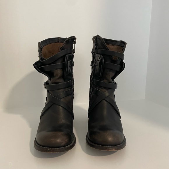 FREEBIRD BY STEVEN Baker Western Brown Burnished Leather Boot, Size 7 - Picture 3 of 5